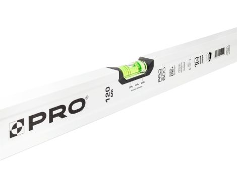 PRO POZIOMICA PRO 600 BIAŁA  Z LIBELLĄ 2%  SPADKU 120 CM  PRO-AB120 - 2